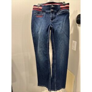 US Polo Assn Jeans Juniors Tag Size 13/14 Elastic Waist vintage